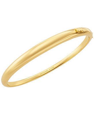 Michael Kors Gold-Tone Bangle Bracelet - Macy's | Macy's