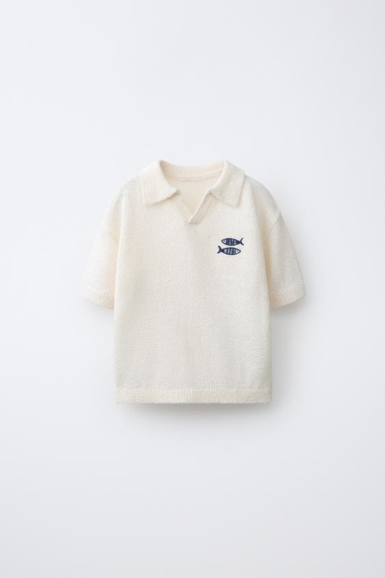 EMBROIDERED FISH POLO SHIRT | Zara US