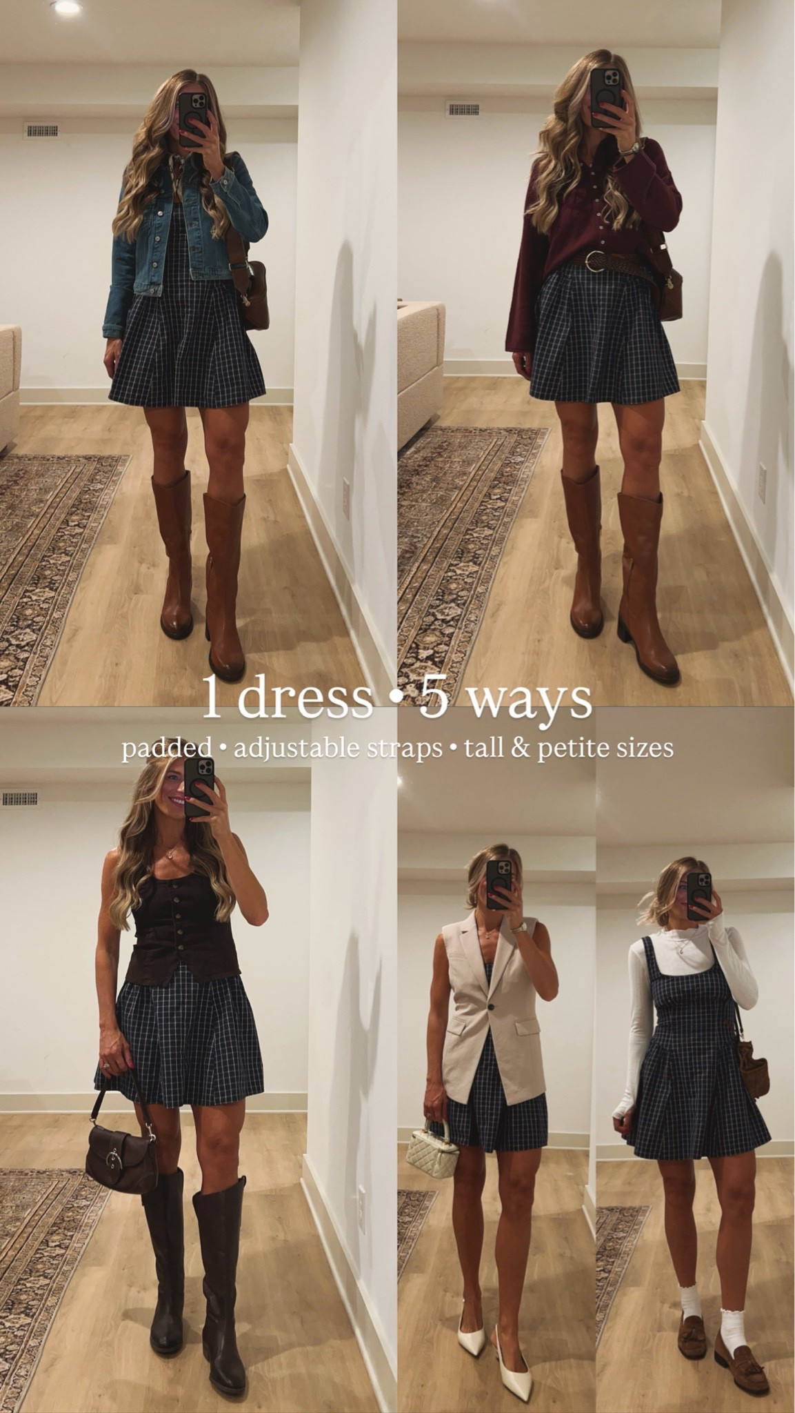 One dress  styled five ways for the fall in Europe. Sizing below:
Size small tall in the dress, small in all of the Top, the turtleneck is old from free people the link similar to the low
If an item is out of stock, I linked similar items in the similar section of this post@abercrombie

#LTKTravel #LTKTall #LTKSeasonal