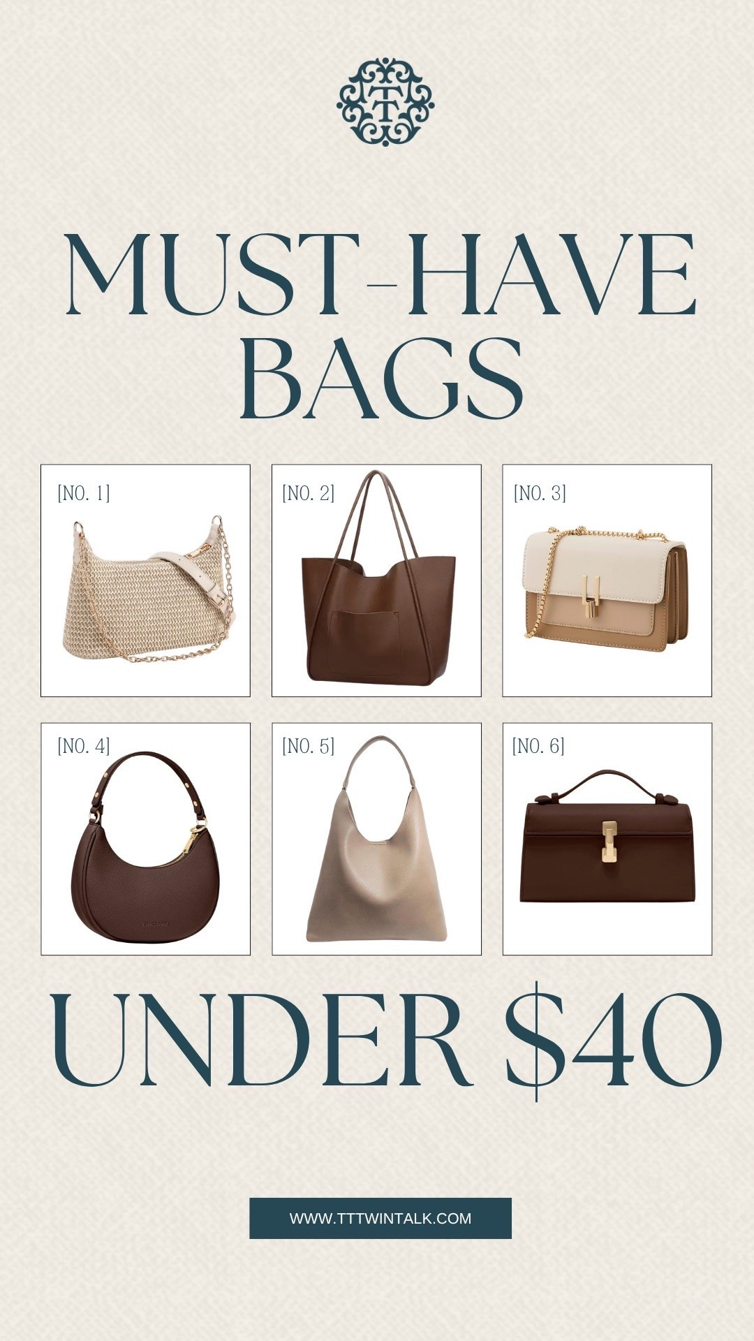 We’re loving these six Amazon bags under $40, especially the mix of structured shapes, soft neutrals, and rich brown shades. From everyday shoulder bags to roomier totes, there’s a style here for all the different ways we carry our day-to-day essentials. They’re a fun way to add a new bag to your rotation without spending a ton.

#LTKSeasonal #LTKOver40 #LTKgrwm