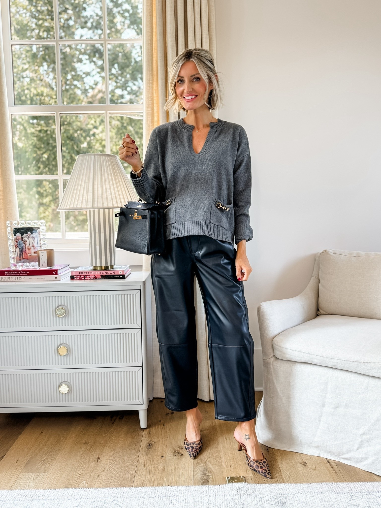 Leather barrel pants styled for fall! I am wearing a size small - I paired them with a gray sweater and leopard heels! 

Loverly Grey, Loft new arrivals, fall outfit idea


#LTKSaleAlert #LTKStyleTip #LTKSeasonal