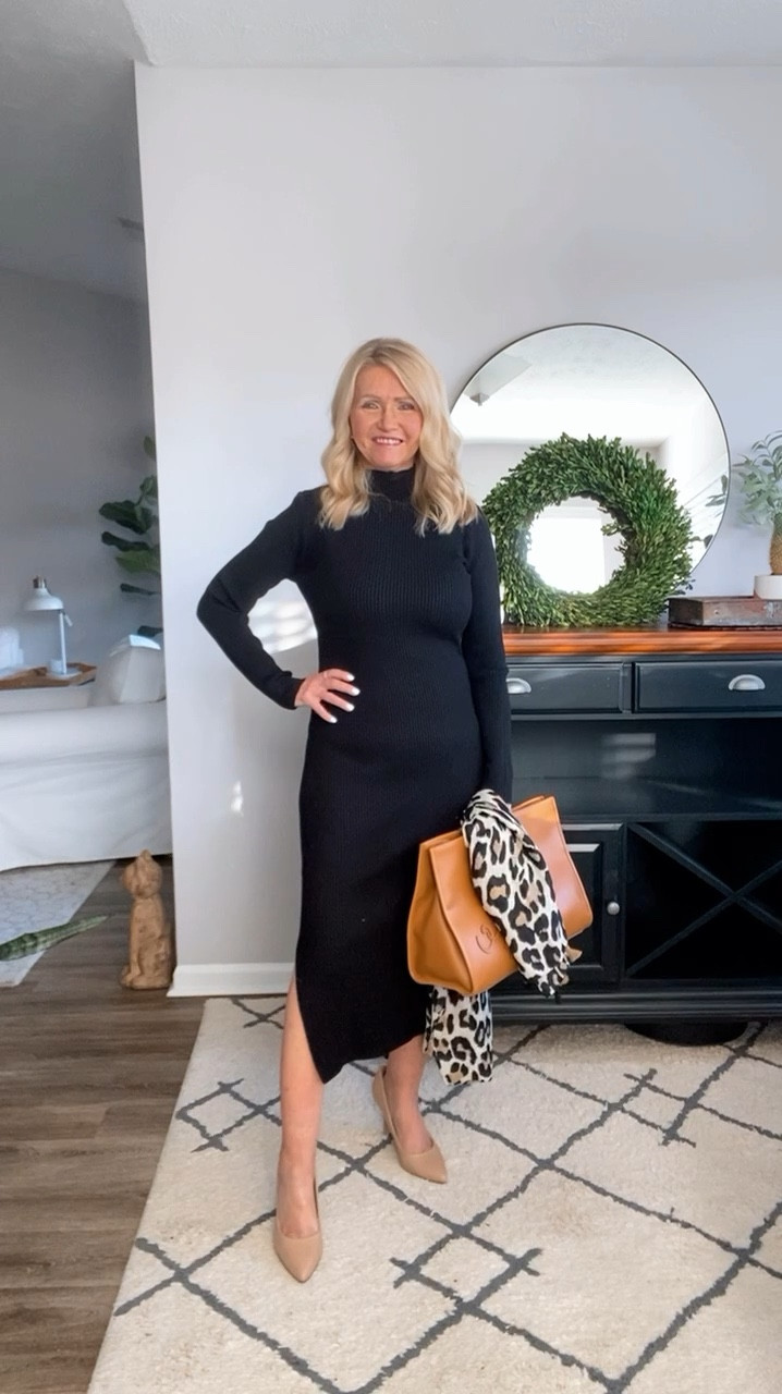 Refine your style with our long black ribbed mock neck sweater dress—sophisticated chic that transitions effortlessly from the office to an elegant evening. 🌟 #StyleGoals

#LTKStyleTip #LTKSaleAlert #LTKCyberWeek