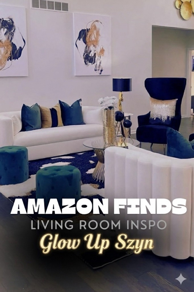 Your Pinterest board… but shoppable 🏡

This living room glow-up = modern, cozy, and luxe without the designer price tag.

🤍 Cloud-style sofa for an elevated vibe
💙 Velvet ottomans + accent chair = bold statement pieces
✨ Gold accents + abstract art = instant luxury feel

Every detail is linked for you 👇🏽
Shop the full look and turn your space into your dream board.

#AmazonFinds #HomeGlowUp #LTKHome


#LTKStyleTip #LTKFallSale #LTKHome