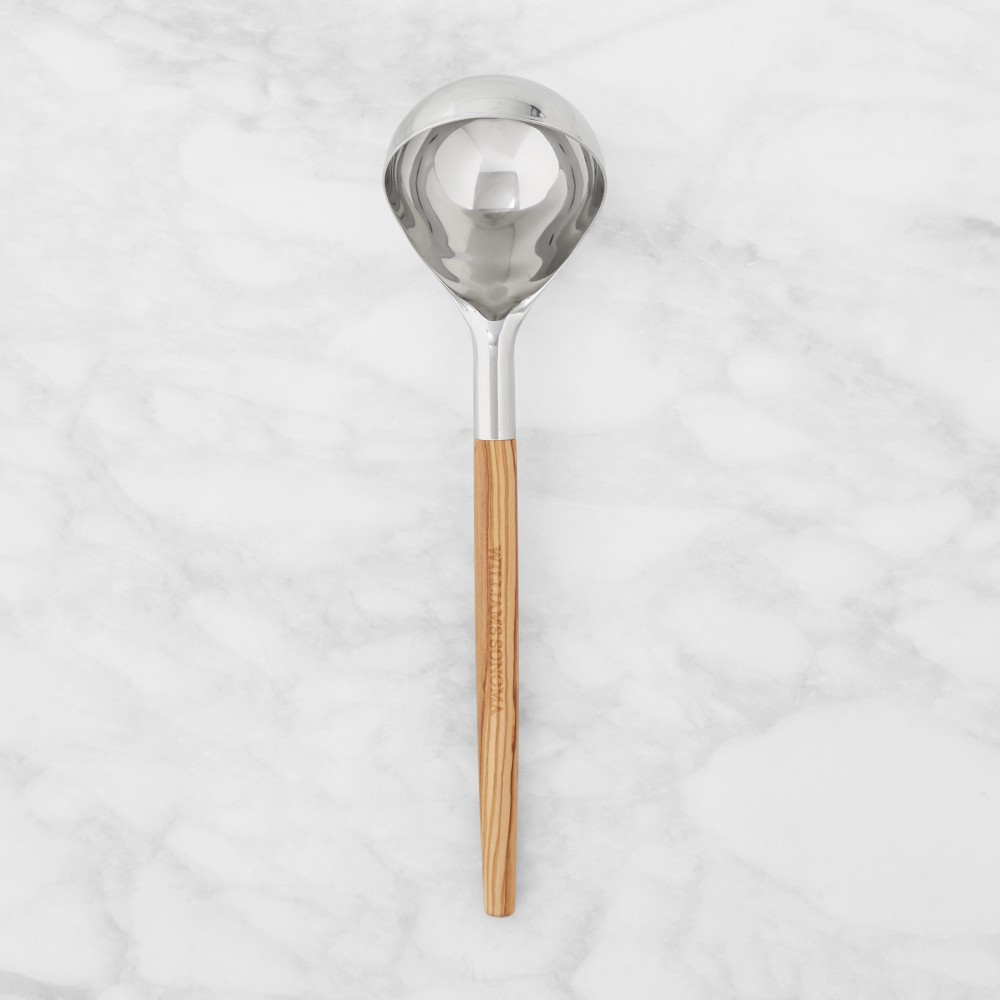 Williams Sonoma Stainless Steel Olivewood Ladle | Williams-Sonoma
