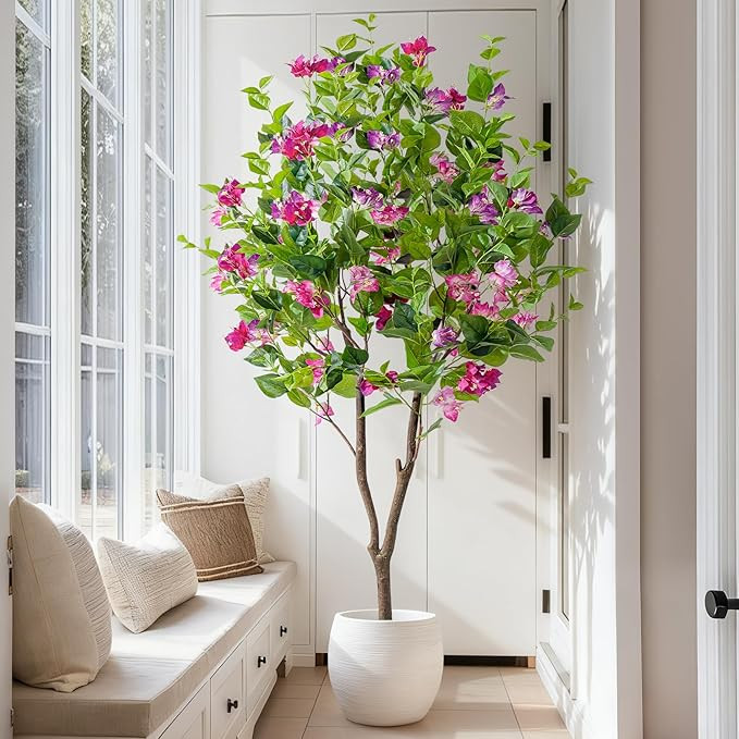 Amazon.com: Erimda 5FT Artificial Bougainvillea Tree Artificial Tree Tall Potted Fake Bougainvill... | Amazon (US)