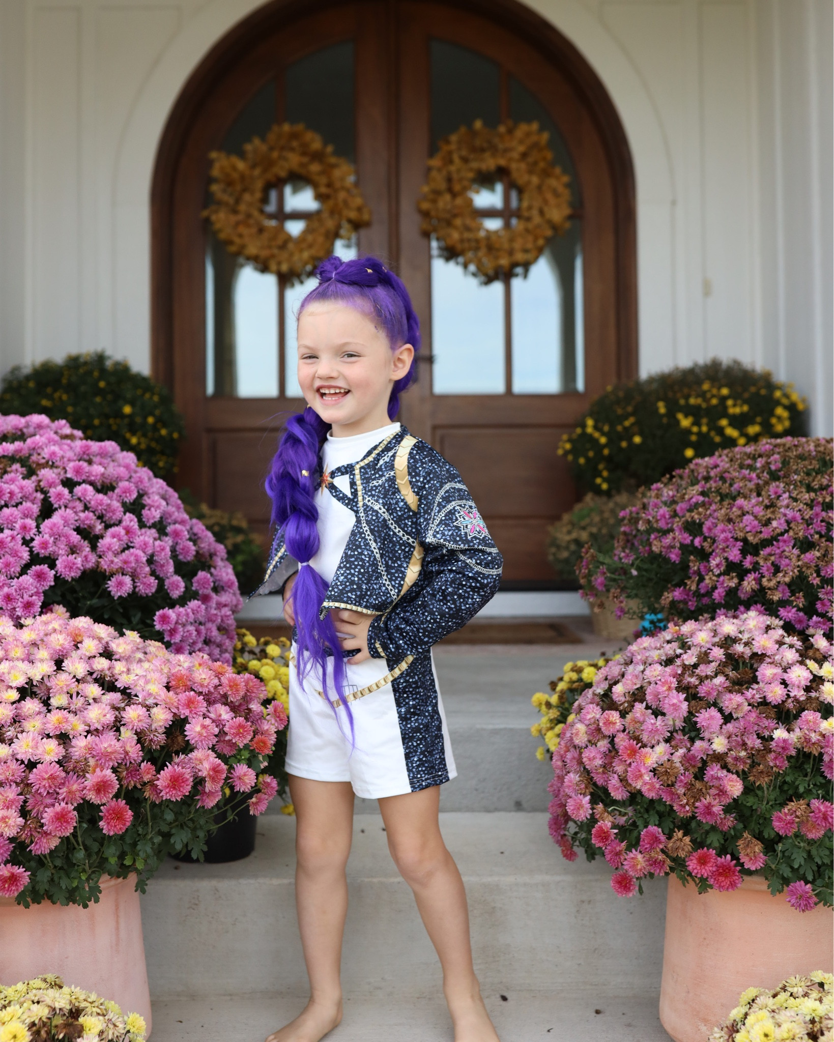 Toddler rumi k-pop demon hunter costume
Purple hair, toddler costumes. Toddler halloween 

#LTKFamily #LTKHalloween #LTKFindsUnder50