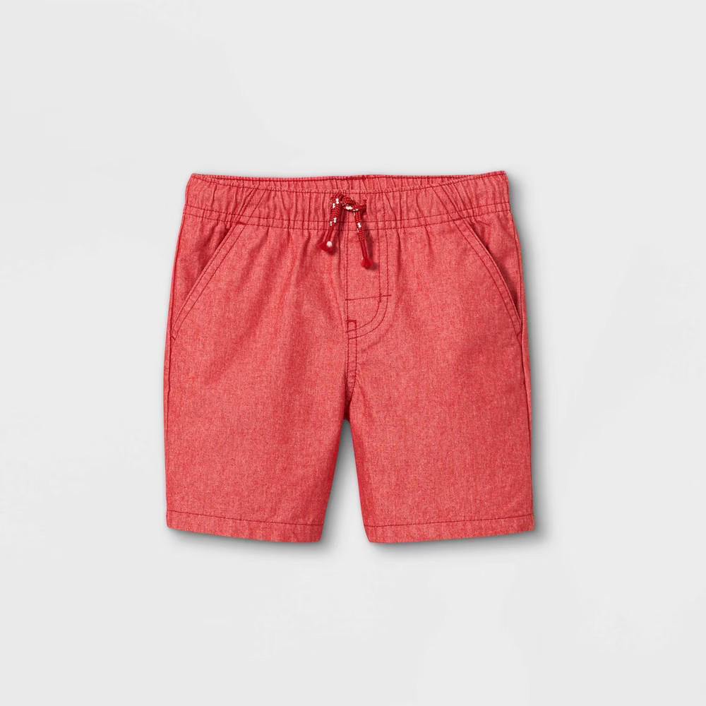 Toddler Boys' Woven Pull-On Shorts - Cat & Jack Bright Red 2T | Target