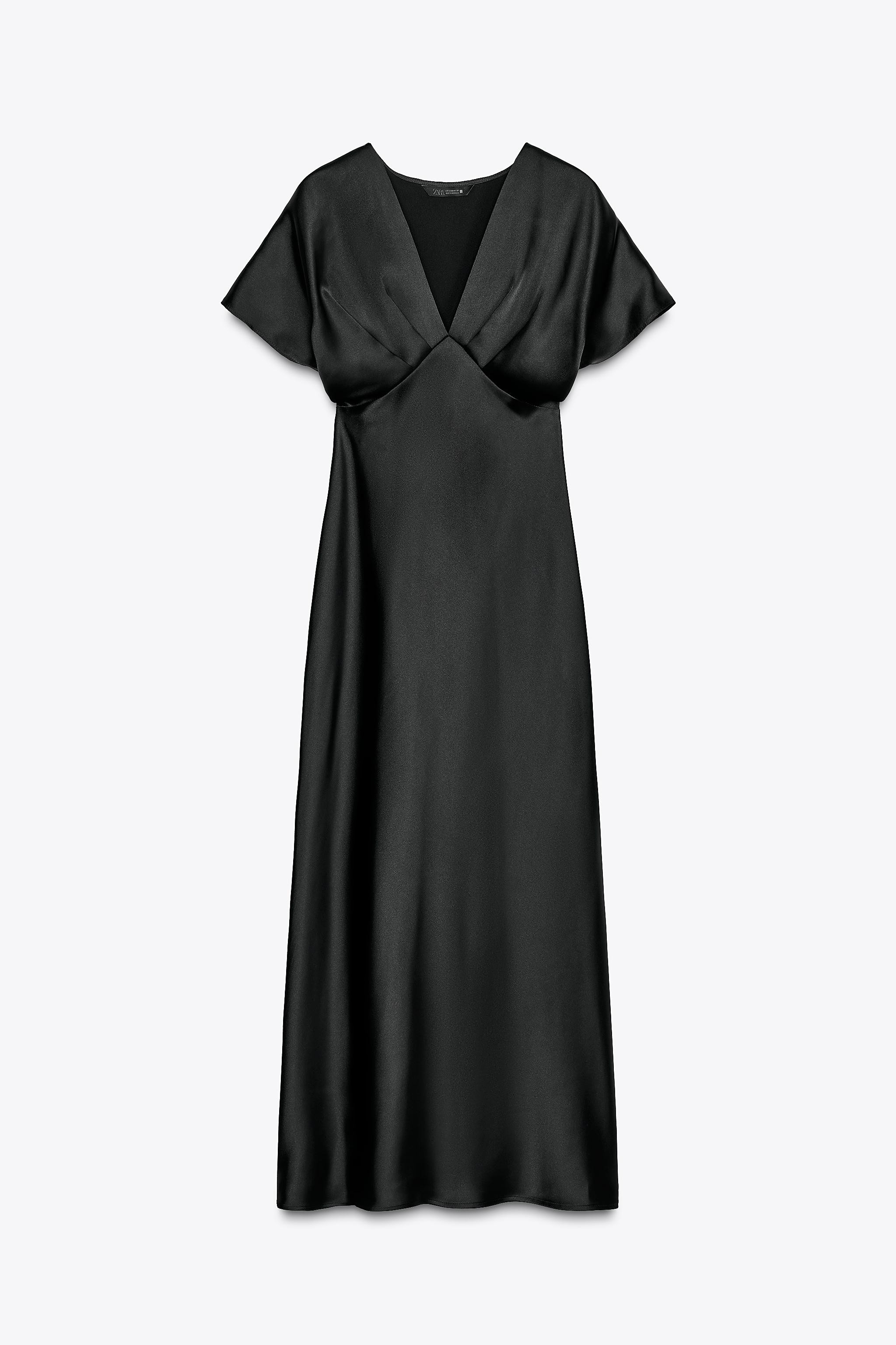SATIN EFFECT MIDI DRESS | Zara US