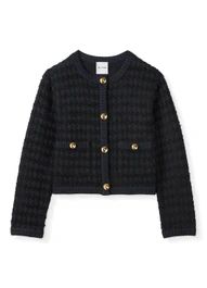 Houndstooth Knit Jacket | St. John Knits