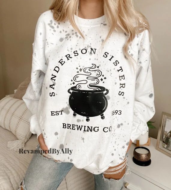Sanderson Sisters Brewing Co Sweatshirt / Hocus Pocus / - Etsy | Etsy (US)