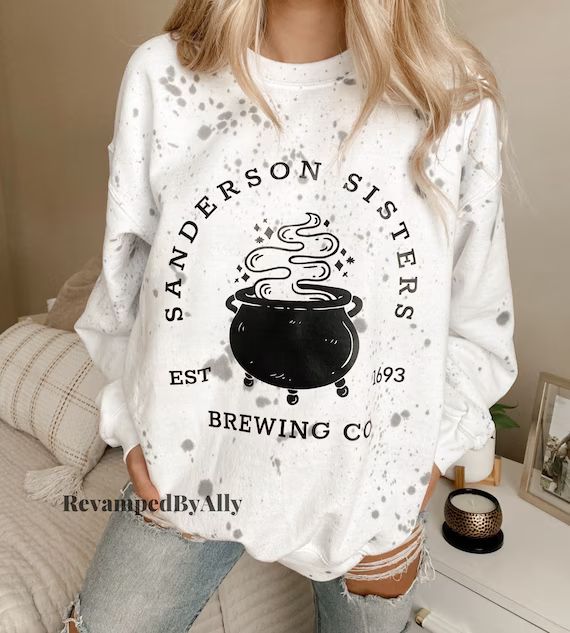 Sanderson Sisters Brewing Co Sweatshirt / Hocus Pocus / - Etsy | Etsy (US)