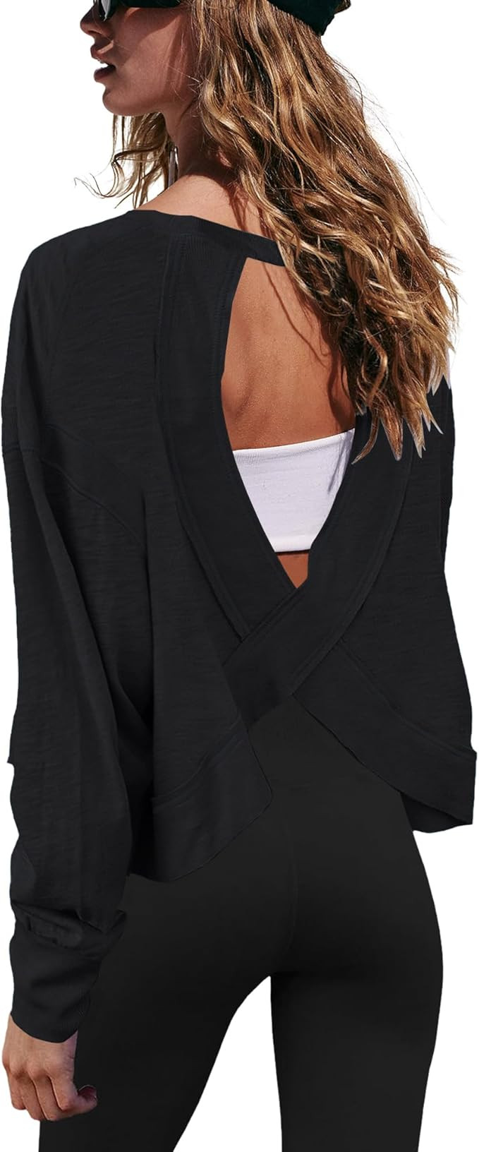 Gacaky Workout Tops Long Sleeve Athletic Shirt | Amazon (US)