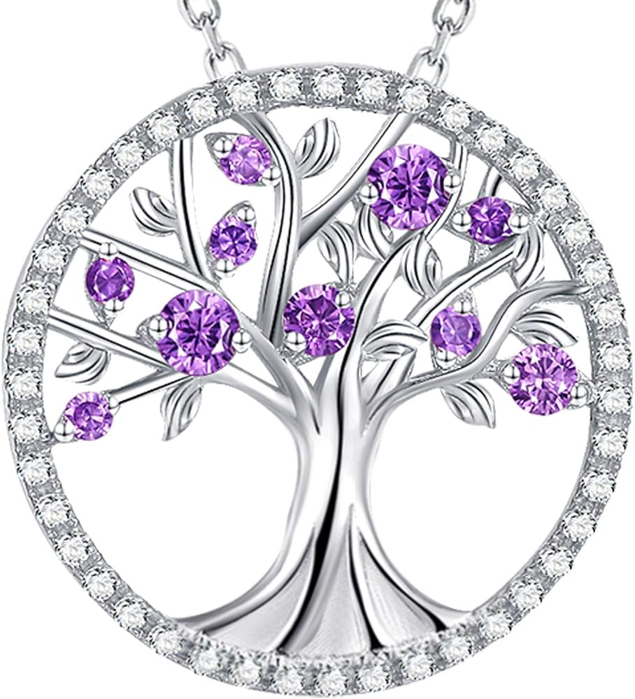 Tree of Life Jewelry for Women Birthday Gifts for Wife Mom August September Birthstones Necklace ... | Amazon (US)