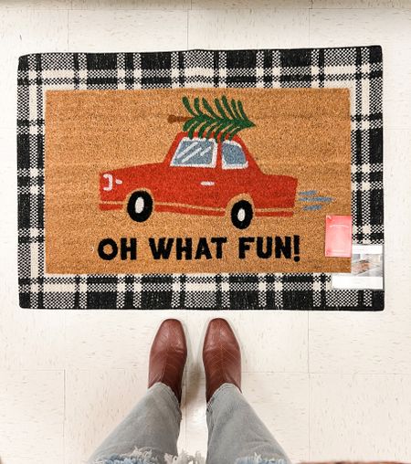 Christmas doormat, target Christmas decor, Christmas porch decor, target home decor

#LTKhome #LTKunder50 #LTKstyletip