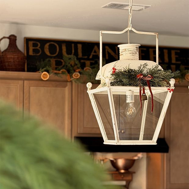 Metal Lantern Style Light | Antique Farm House