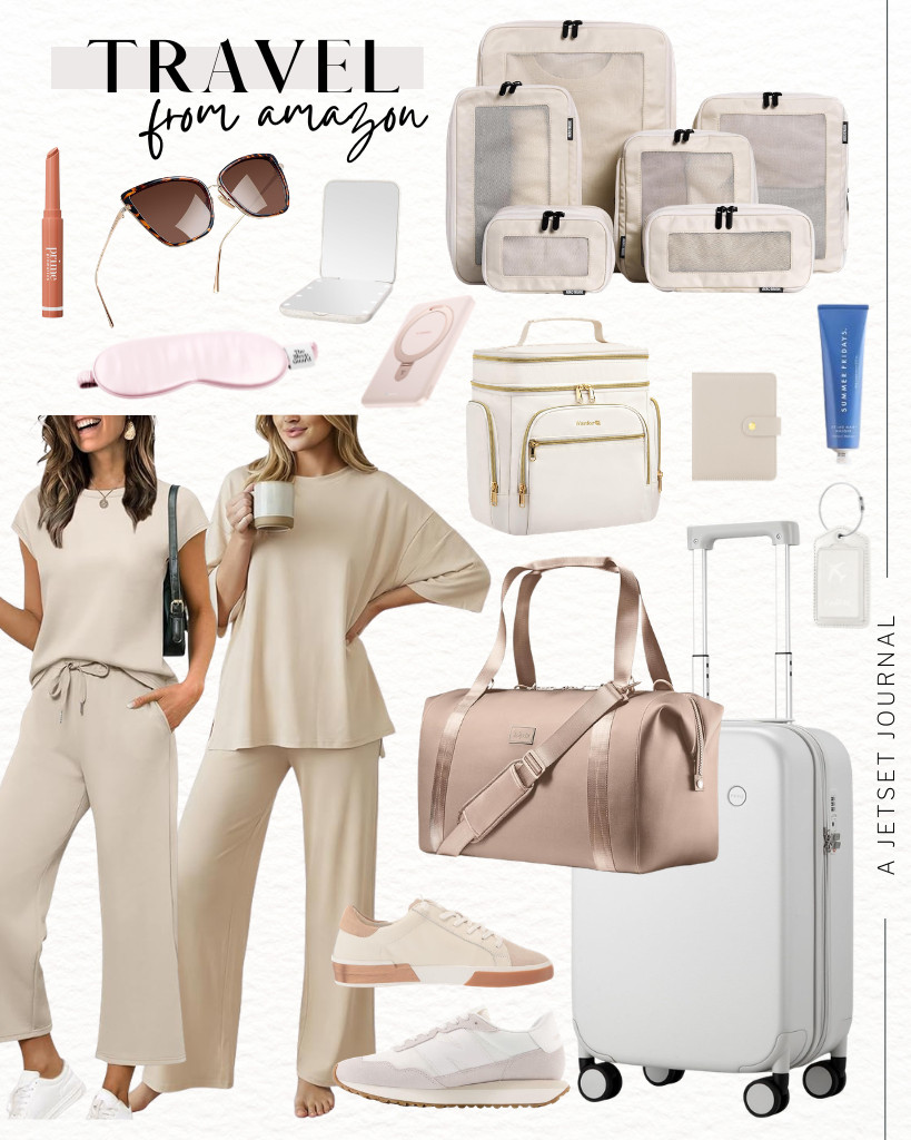 Are you getting ready for your next trip? Here are some Amazon travel finds that you definitely don’t want to miss.

If you’re looking for stylish carry-on luggage, you’ll love this white suitcase from Mixi, which pairs perfectly with a neoprene weekender bag. For your outfit, consider choosing from a selection of two-piece loungewear sets, or even getting both! And don’t forget your makeup essentials, like this 3-in-1 lipstick from Prime Prometics. 

 #LTKSeasonal #LTKSaleAlert #LTKTravel