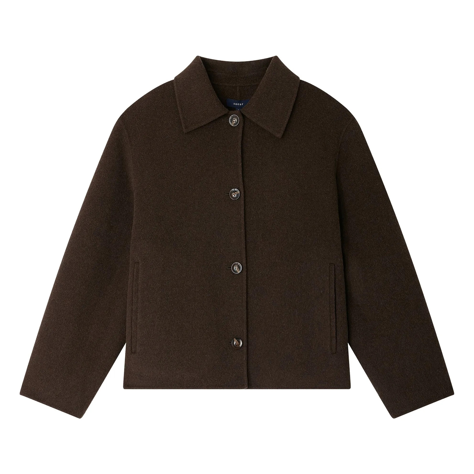Gyoda Wool Coat | Khaki brown | Smallable