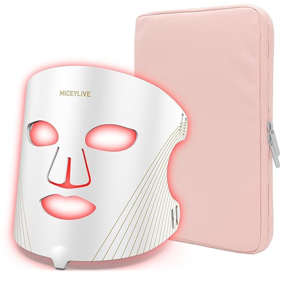 Red Light Therapy Mask for Face – 3 Modes LED Face Mask Light Therapy with Storage Bag, Red Lig... | Amazon (US)