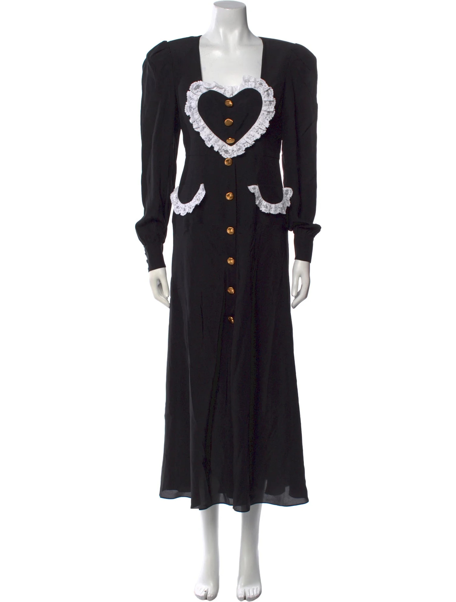 Alessandra Rich Silk Long Dress - Black Dresses, Clothing - ARH25312 | The RealReal | The RealReal