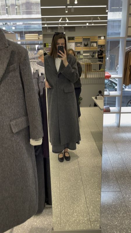 YSL Coat Dupe, how fabulous is this extra long wool coat? #coat #jacket #outerwear 
