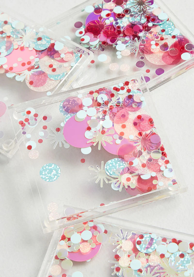 Season To Sparkle Confetti Coasters | ModCloth