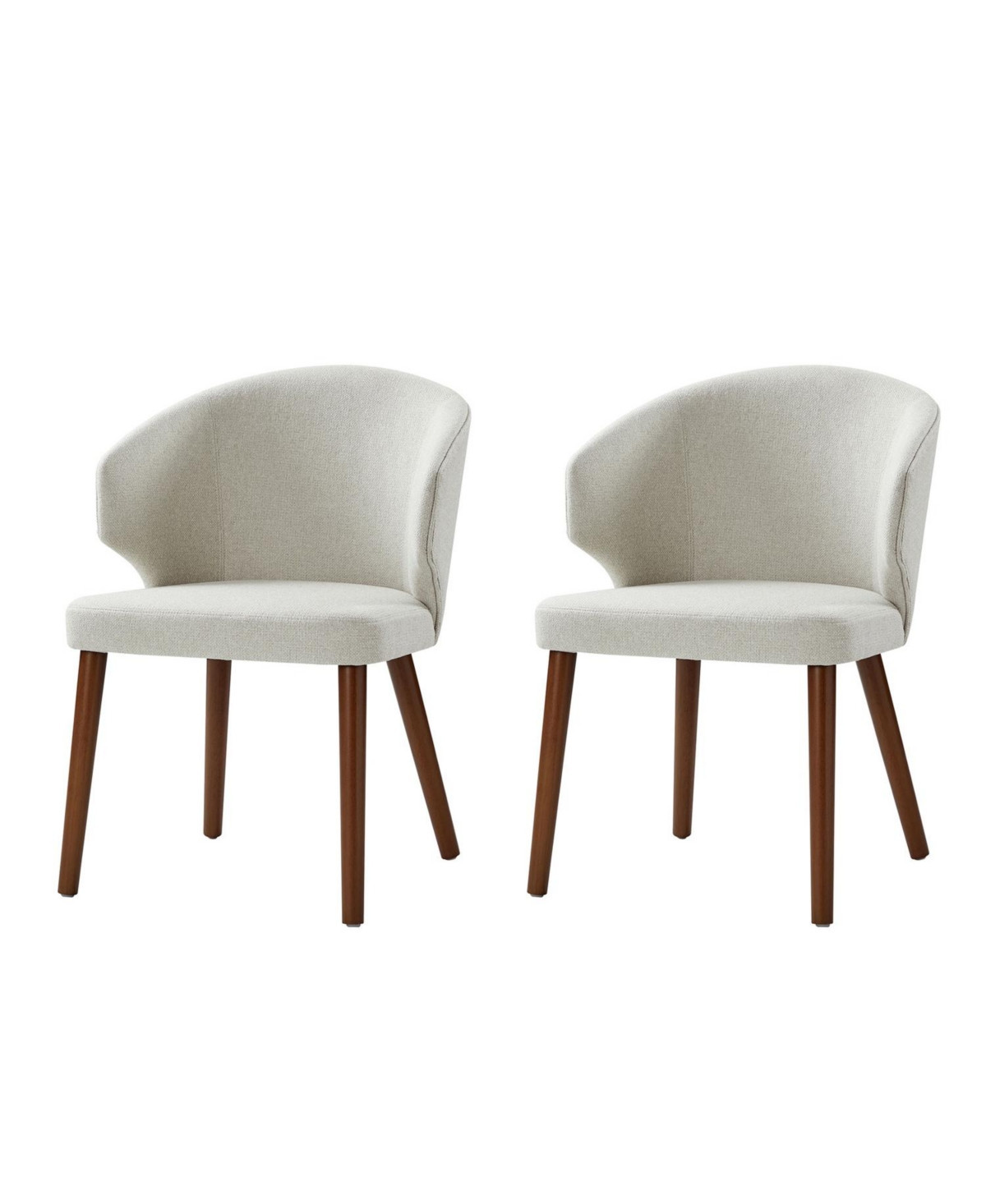 Mid-century Modern Upholstered Dining Chair - Beige | Macy's