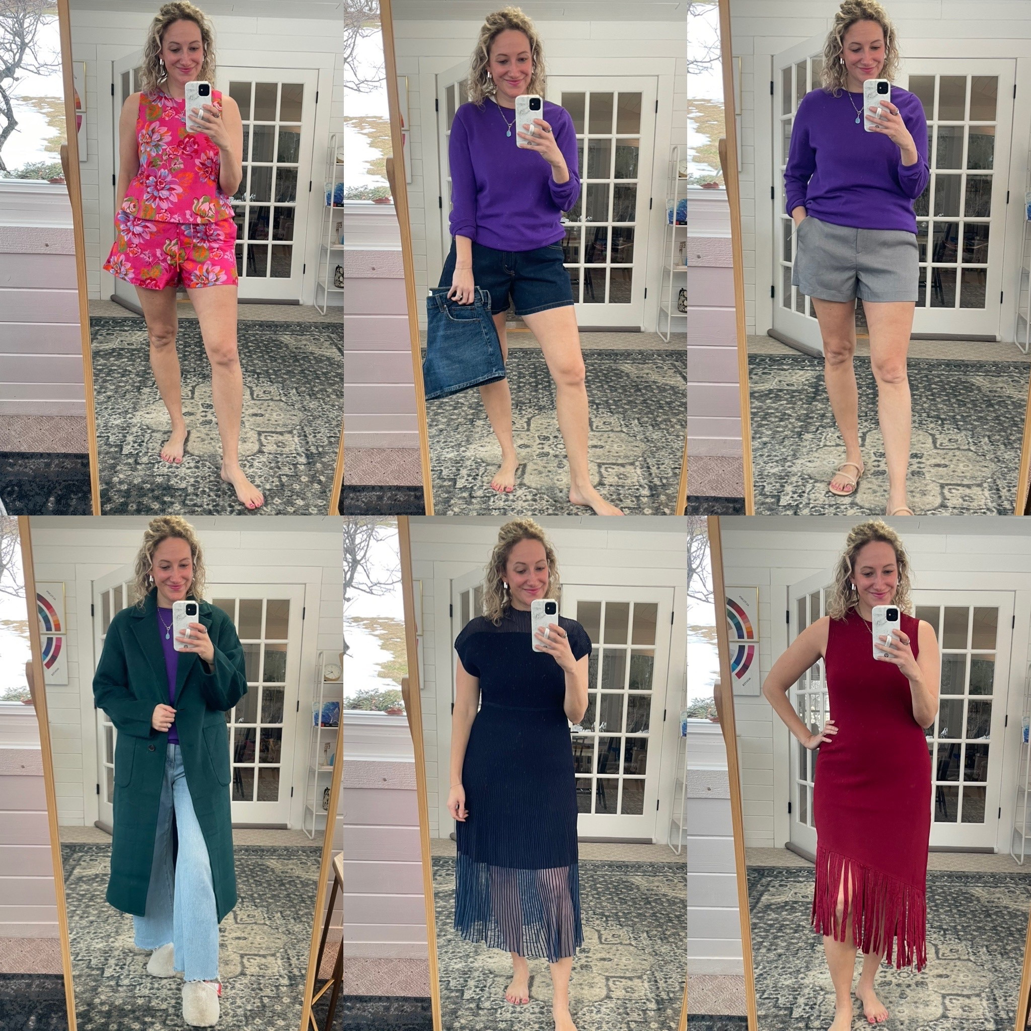 Last week’s try-on!
Top left: ❄️ TTS
Top middle shorts: all seasons TTS
Top middle shoes: all seasons TTS
Top right shorts: ❄️ TTS
Bottom left jacket: ❄️ size down 2
Bottom left slippers: ❄️/ 🌷 size up
Bottom middle: ❄️ TTS
Bottom right: ❄️/ ☀️ TTS