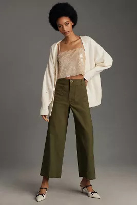 The Colette Cropped Wide-Leg Pants by Maeve: Magic Fabric Edition | Anthropologie (US)