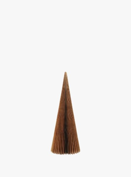 Gold Decorative Cone Tree, Modern Holiday Accent with Shimmer Finish for Mantel, Tabletop or Cent... | Amazon (US)