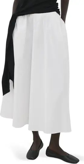 Falda Newcreta Cotton A-Line Skirt | Nordstrom