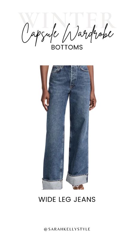 Winter capsule wardrobe, wide leg jeans, Sarah Kelly style 

#LTKstyletip #LTKHoliday #LTKSeasonal