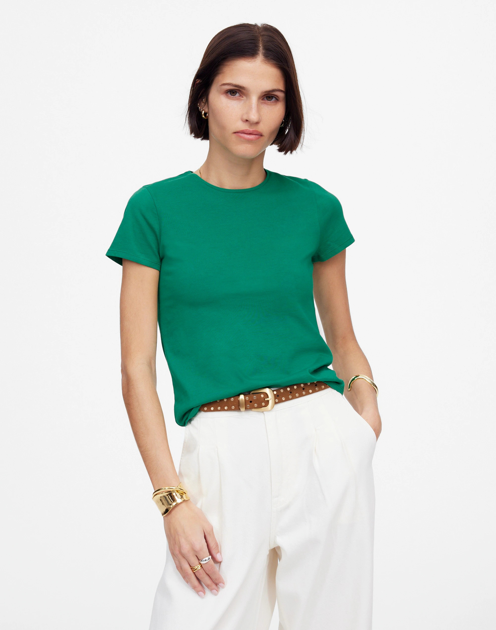 Essential Slim Tee in Lightweight Cotton | Madewell