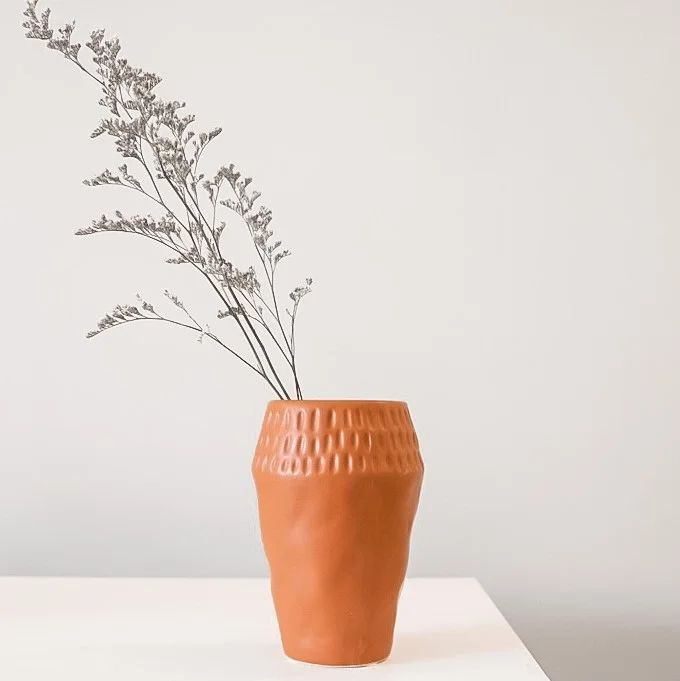 Terracotta Dimpled Top Vase | Walmart (US)