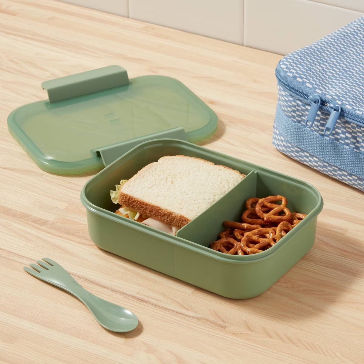 Plastic Bento Box with Utensil - Room Essentials™ | Target