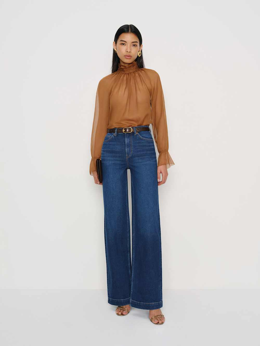 Bex Super Stretch High Rise Wide Leg Jeans | Reformation (Global)