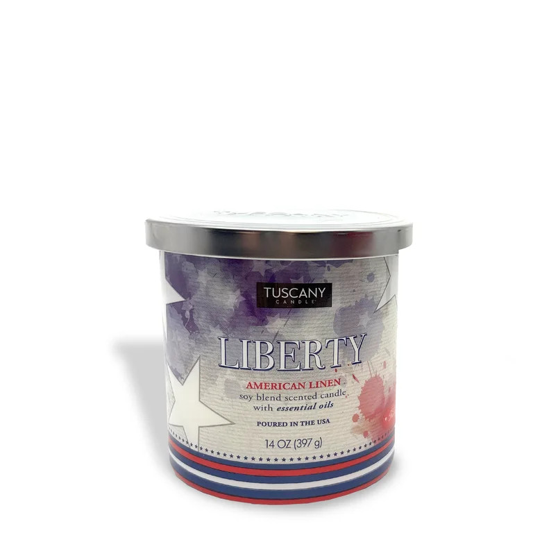 Tuscany Candle Liberty: American Linen Scented Summer Candle, 14 oz | Walmart (US)