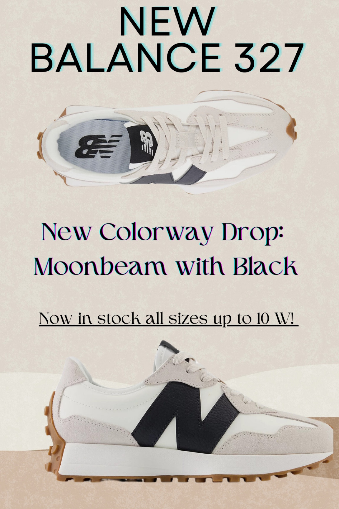 If you’ve been looking for New Balance 327 like I have, this is your chance to get a pair.  They are in stock in Moonbeam up to size 10, Sand sizes 11-13, and sea salt with rust oxide in all sizes!! 

New balance 327, new balance, Athleisure, jcollinscreative

#LTKstyletip #LTKshoecrush #LTKActive