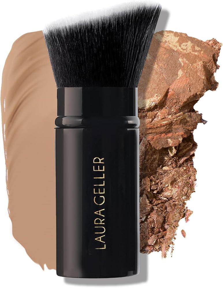 LAURA GELLER NEW YORK Retractable Black Kabuki Brush for Liquid, Cream and Powder Face Makeup Wit... | Amazon (US)