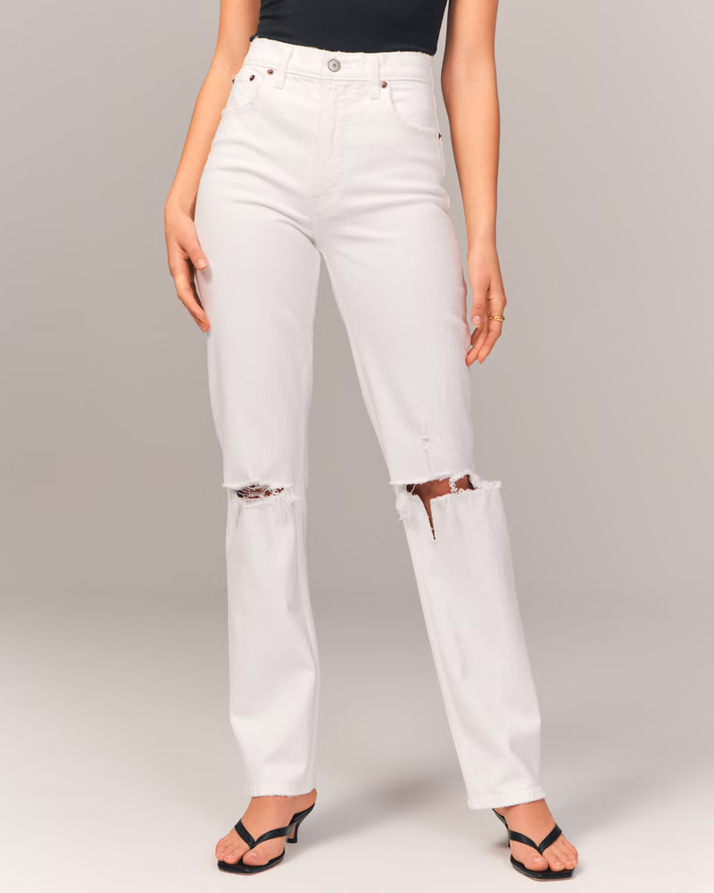 Ultra High Rise 90s Straight Jean | Abercrombie & Fitch (US)
