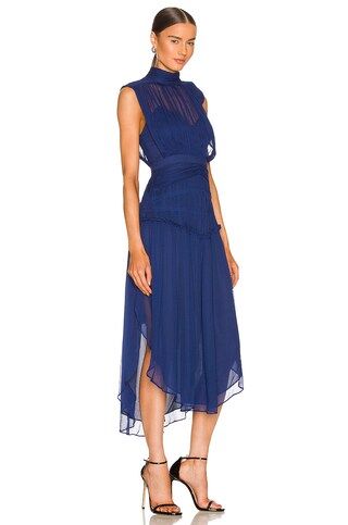 Shona Joy Safira Midi Dress in Aegean Blue from Revolve.com | Revolve Clothing (Global)