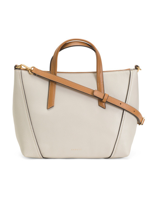 Leather Kendal Terrace Medium Zip Top Tote | TJ Maxx