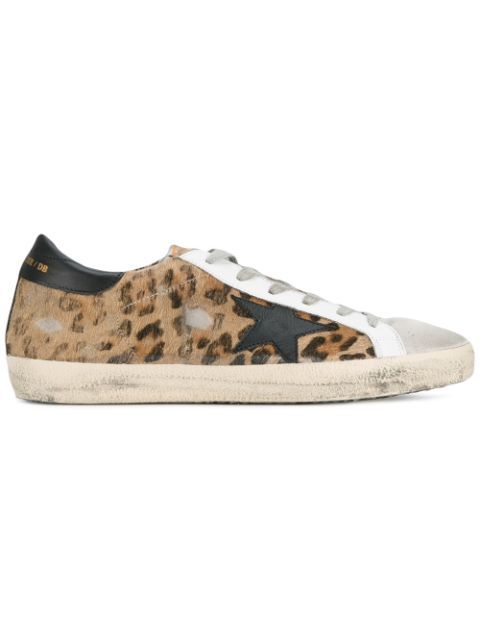 'Superstar' leopard print sneakers | FarFetch US