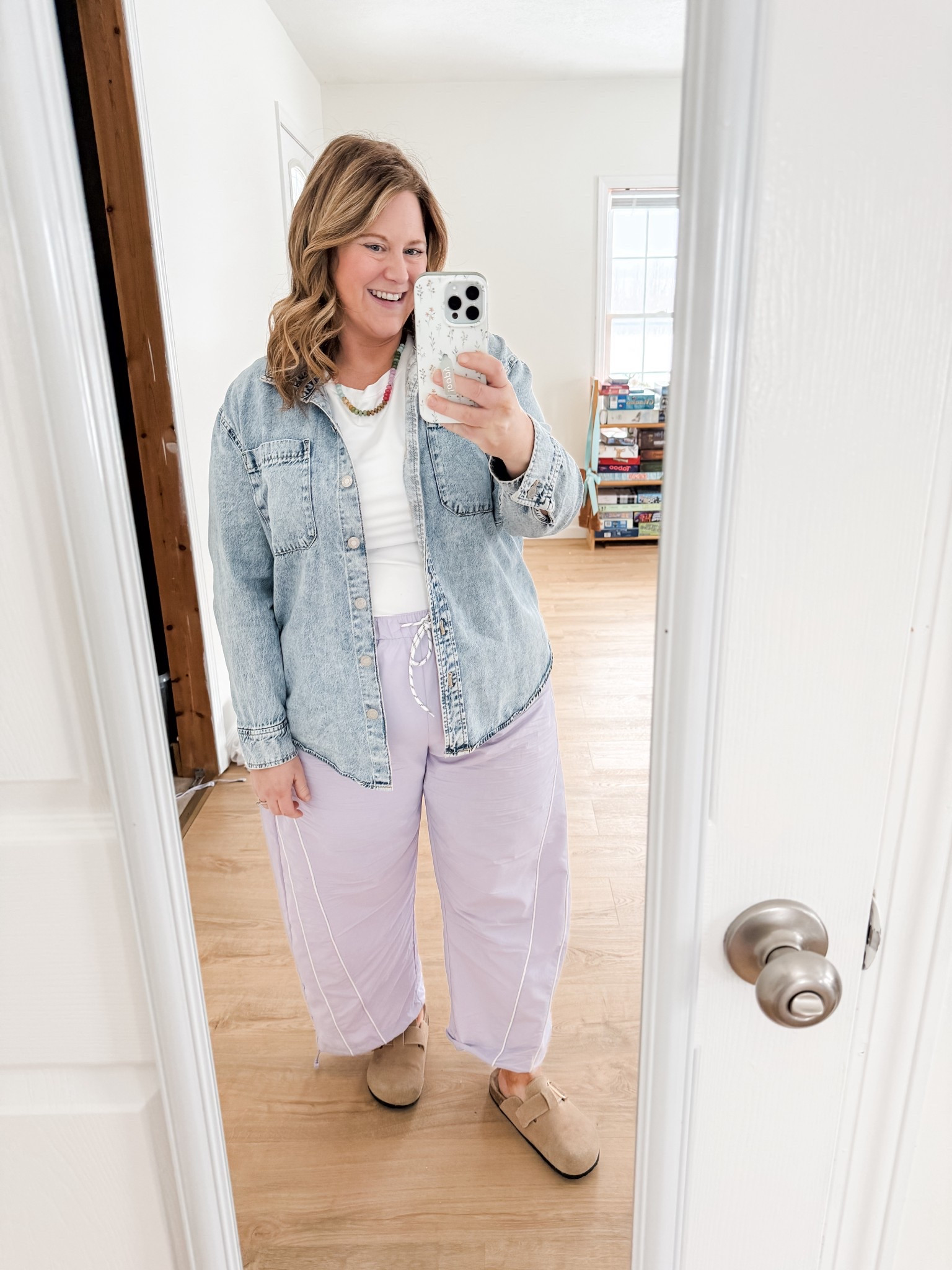 Wearing an XXL in my pants and an XXL in my tee.  My denim shirt is older so I linked similar.  

#LTKPetite #LTKBump #LTKMidsize