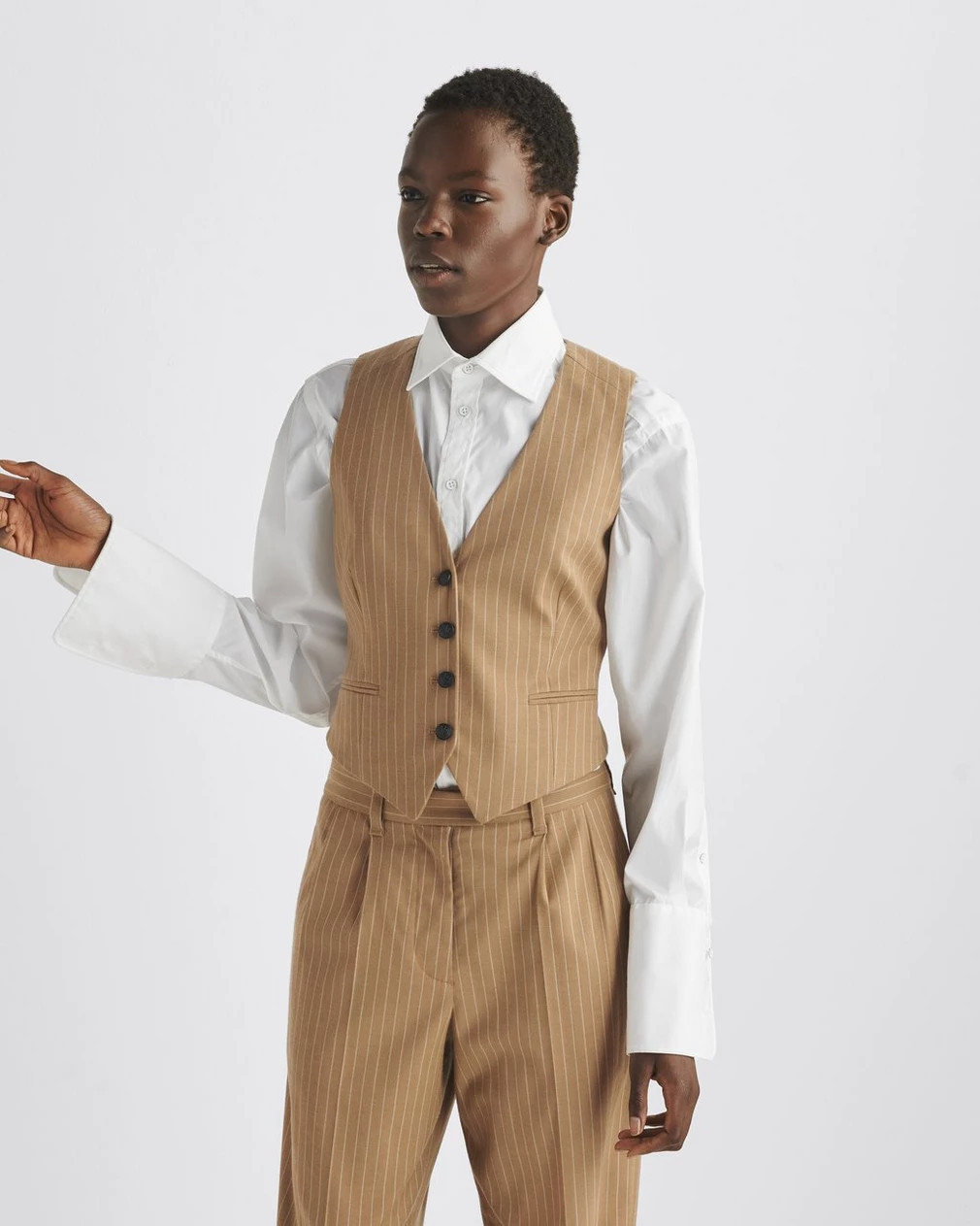 Priya Striped Wool Vest | rag & bone