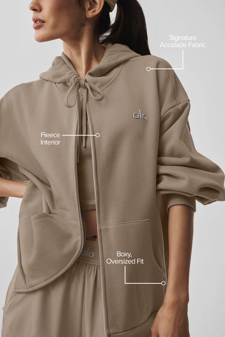 Accolade Full Zip Hoodie | Alo Yoga (US)