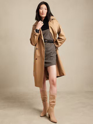 Giovana Twill Trench | Banana Republic Factory