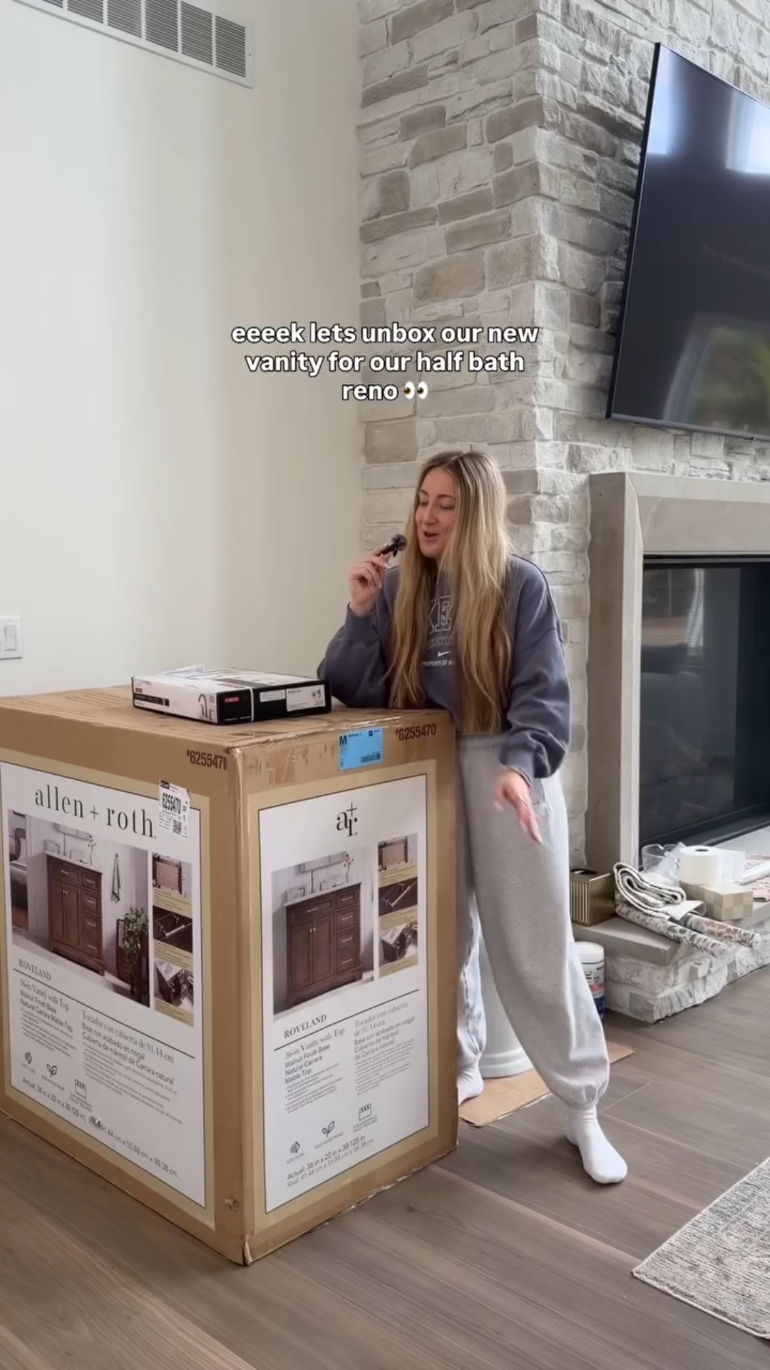 make sure you tap follow to see this space transform 👀🤌🏼🌷

comment a ♥️ for direct links to be sent to your inbox ◡̈ or shop them in my @loweshomeimprovement storefront + LTK link in my profile 🫶🏼

we are moving right along in our half bath, starting with the wallpaper tonight! our original plan was to do it Sunday but the weather was toooo good and we needed some fam time ☀️ I’m so excited to bring this vision to life and bring you along the way, this will likely be the last bigger project inside until the yard is done ✅ 

#halfbathinspo #halfbathproject #lowesfinds #anthrofinds #loweshomeimprovement