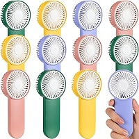 Sumind 12 Pcs Small Personal Portable Fan Mini Handheld Bulk 1 Speed Electric Cute Battery Powere... | Amazon (US)