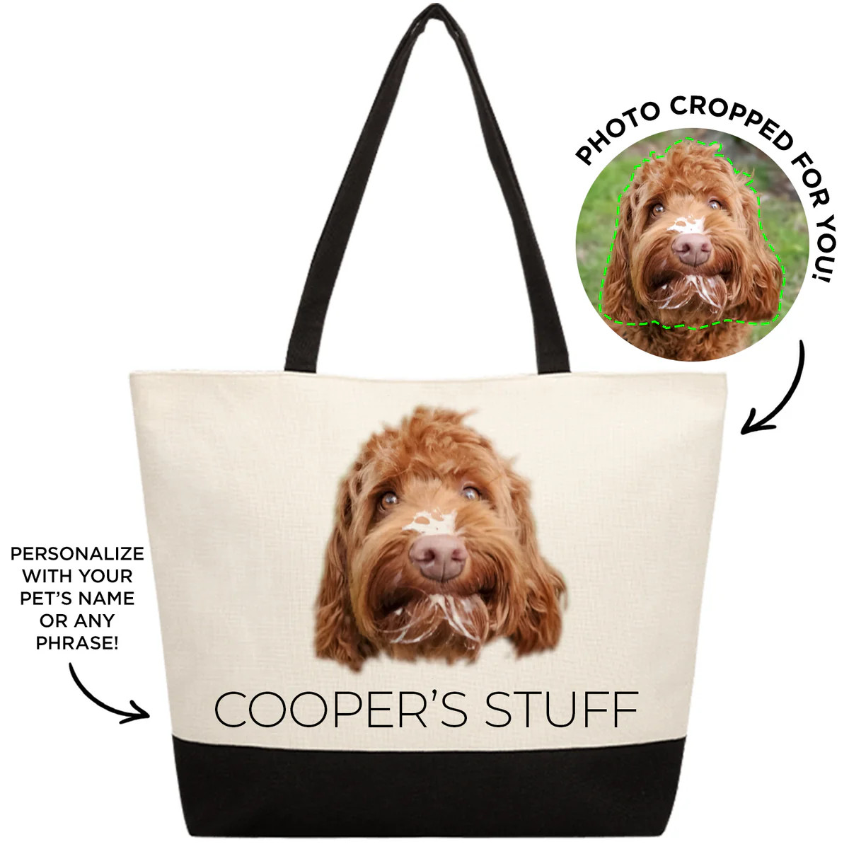 Personalized Pet Tote Bag | Type League Press