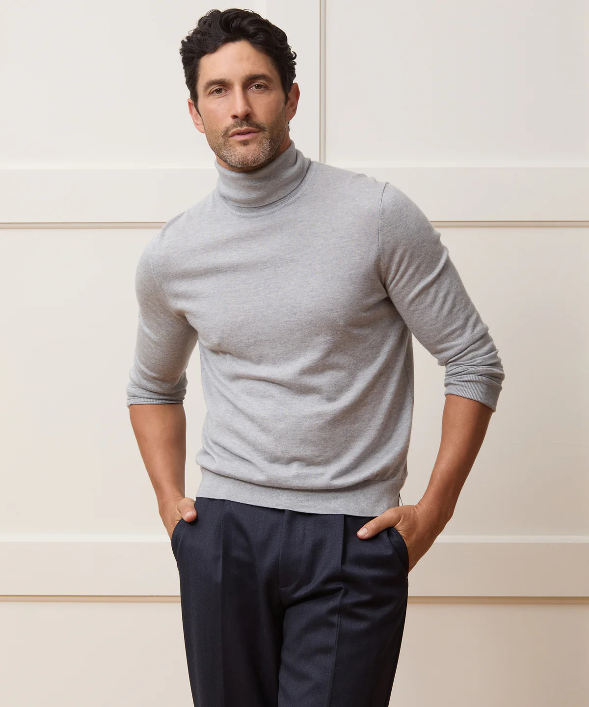 Silk-Cashmere Turtleneck Sweater | Todd Snyder